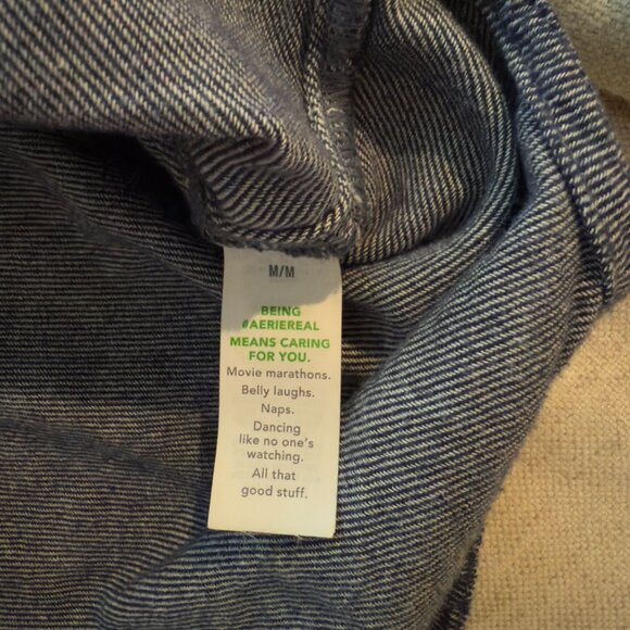 Aerie Anytime Fave Twill Shirt - 100% Cotton (Size M) - Picture 5 of 13